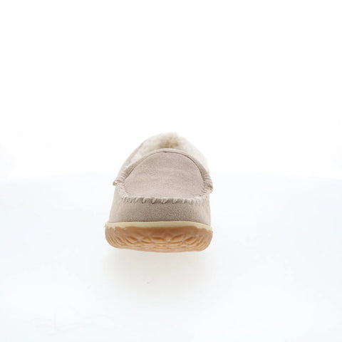 Minnetonka Tempe 40128 Womens Gray Suede Slip On Loafer Slippers Shoes