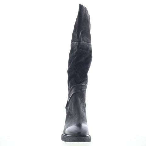 A.S. 98 Templeton Womens Black Leather Zipper Casual Dress Boots