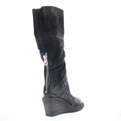 A.S. 98 Templeton Womens Black Leather Zipper Casual Dress Boots