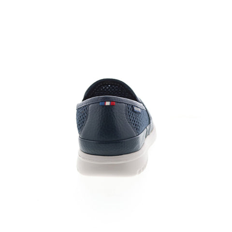 Mephisto Terry Mens Blue Canvas Slip On Loafers & Slip Ons Casual Shoes
