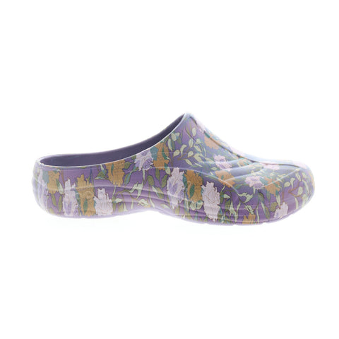 Easy Spirit Tgarden Martha Stewart Womens Purple Clog Flats Shoes