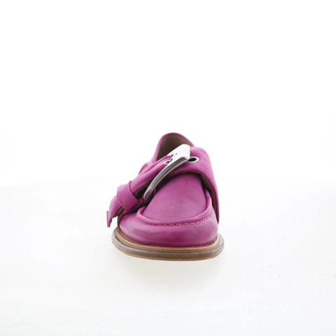 A.S. 98 Thaine Womens Pink Leather Slip On Loafer Flats Shoes