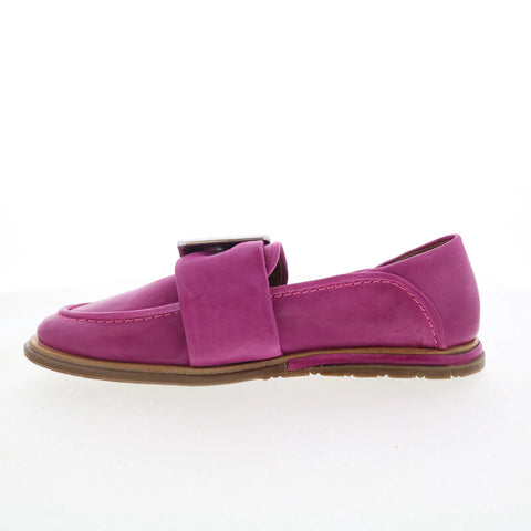 A.S. 98 Thaine Womens Pink Leather Slip On Loafer Flats Shoes