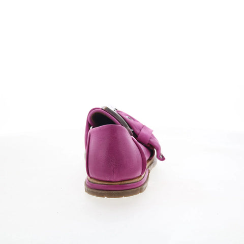 A.S. 98 Thaine Womens Pink Leather Slip On Loafer Flats Shoes