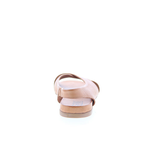 Miz Mooz Thayne Womens Brown Leather Slip On Slingback Sandals Shoes