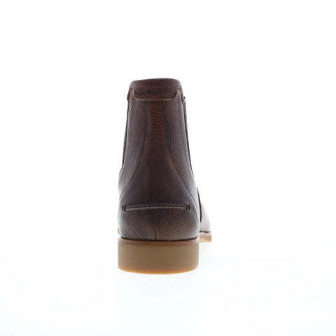 Di Bianco Minori Ciana Mens Brown Leather Slip On Chelsea Boots