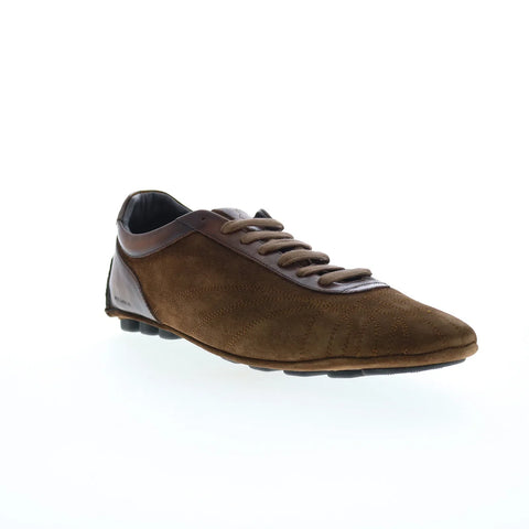 Di Bianco Olimpico Suede Mens Brown Suede Oxfords & Lace Ups Casual Shoes