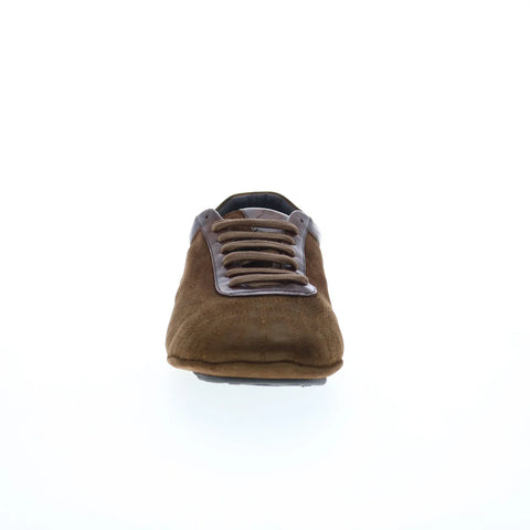 Di Bianco Olimpico Suede Mens Brown Suede Oxfords & Lace Ups Casual Shoes