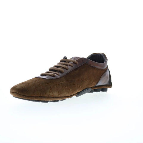 Di Bianco Olimpico Suede Mens Brown Suede Oxfords & Lace Ups Casual Shoes