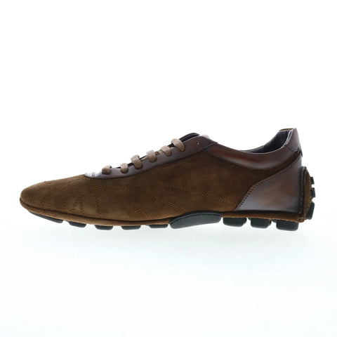 Di Bianco Olimpico Suede Mens Brown Suede Oxfords & Lace Ups Casual Shoes
