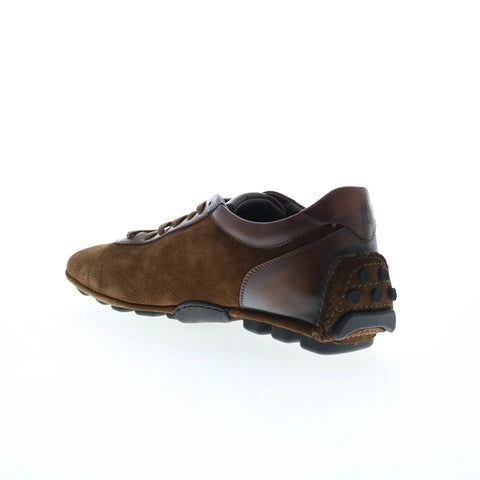 Di Bianco Olimpico Suede Mens Brown Suede Oxfords & Lace Ups Casual Shoes