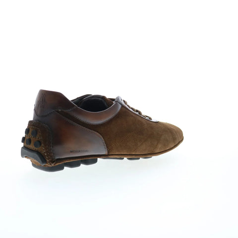 Di Bianco Olimpico Suede Mens Brown Suede Oxfords & Lace Ups Casual Shoes