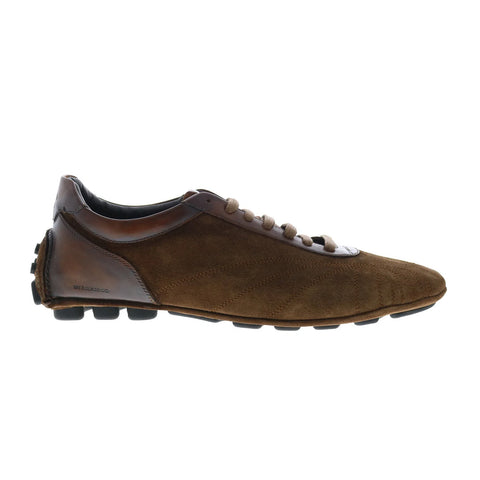Di Bianco Olimpico Suede Mens Brown Suede Oxfords & Lace Ups Casual Shoes