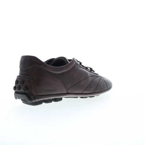 Di Bianco Olimpico Calfskin Mens Burgundy Leather Lifestyle Sneakers Shoes