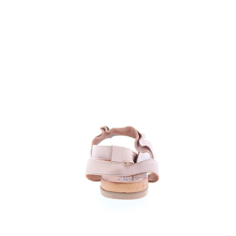 Miz Mooz Theresa Womens Pink Leather Hook & Loop Strap Sandals Shoes