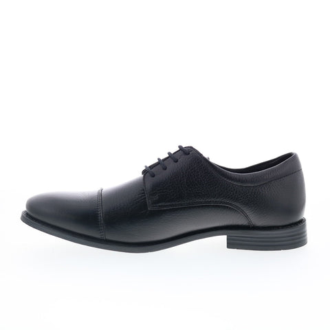 Studio Belvedere Thomas Mens Black Leather Oxfords & Lace Ups Cap Toe Shoes