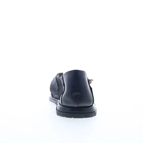A.S. 98 Thorpe B66102-101-6002 Womens Black Leather Strap Sandals Shoes