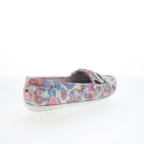 Minnetonka Thunderbird Animikii 617TB Womens Pink Canvas Loafer Flats Shoes