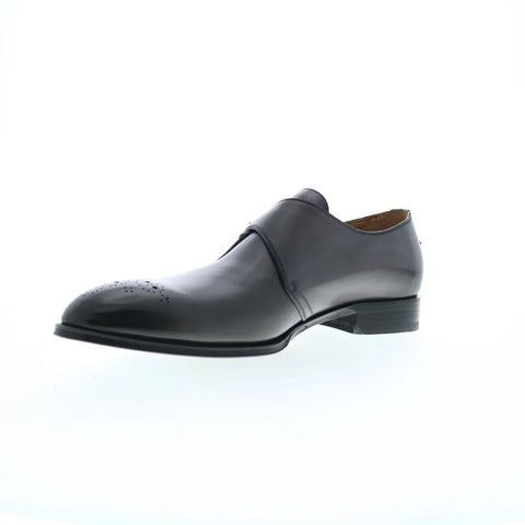 Pastori by Di Bianco Tiberius Calfskin Mens Black Oxfords Casual Shoes