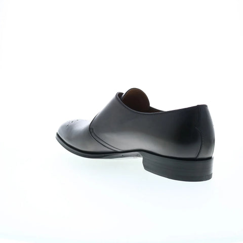 Pastori by Di Bianco Tiberius Calfskin Mens Black Oxfords Casual Shoes