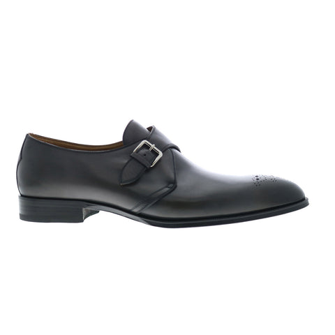 Pastori by Di Bianco Tiberius Calfskin Mens Black Oxfords Casual Shoes