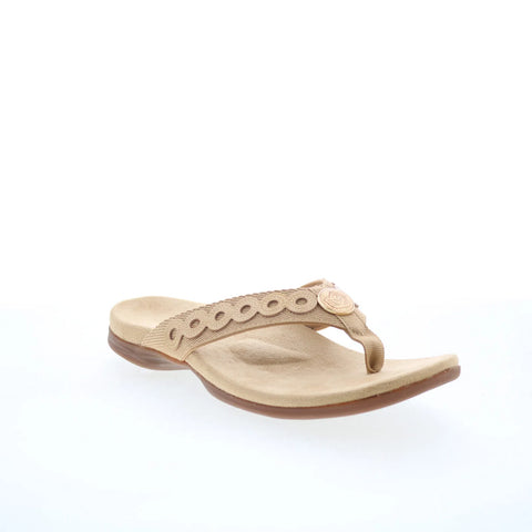 Spenco Tierra SP1153TAN Womens Brown Synthetic Flip-Flops Sandals Shoes