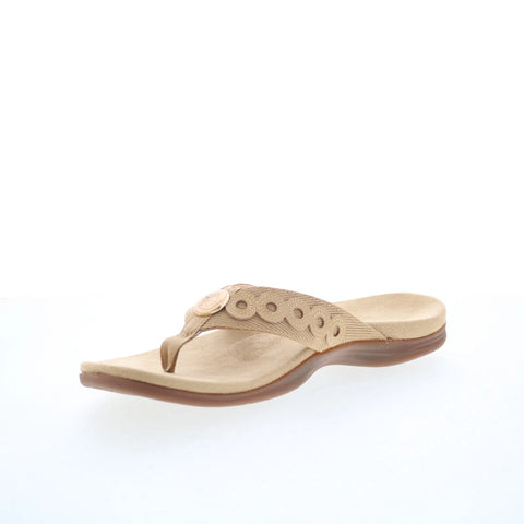 Spenco Tierra SP1153TAN Womens Brown Synthetic Flip-Flops Sandals Shoes