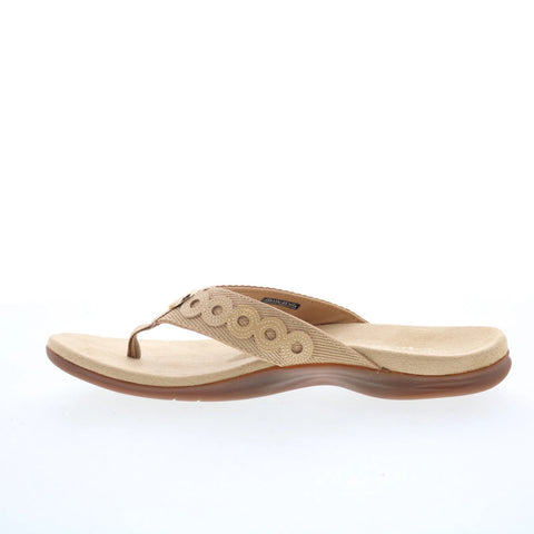 Spenco Tierra SP1153TAN Womens Brown Synthetic Flip-Flops Sandals Shoes