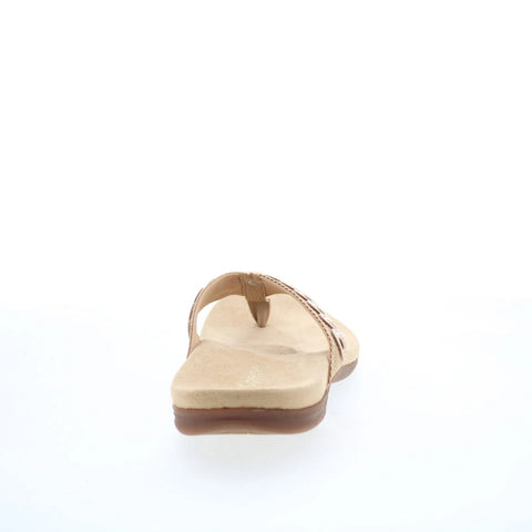 Spenco Tierra SP1153TAN Womens Brown Synthetic Flip-Flops Sandals Shoes
