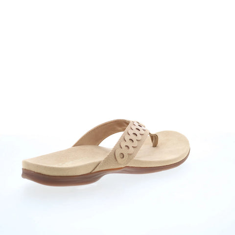 Spenco Tierra SP1153TAN Womens Brown Synthetic Flip-Flops Sandals Shoes