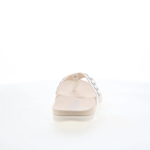 Spenco Tierra SP1153WHT Womens White Synthetic Flip-Flops Sandals Shoes