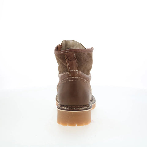 Pajar Tijay 54721 Womens Brown Leather Lace Up Ankle & Booties Boots