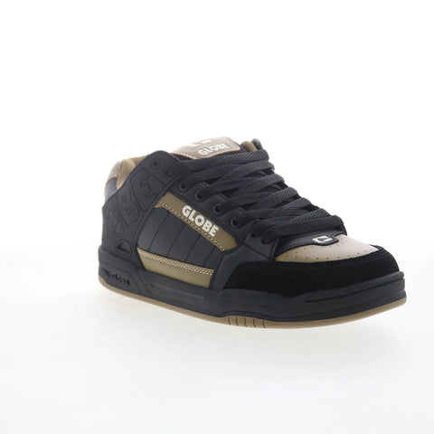 Globe Tilt GBTILT Mens Black Leather Lace Up Skate Inspired Sneakers Shoes