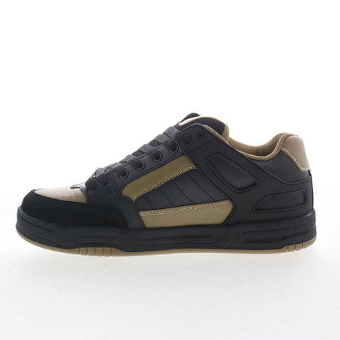 Globe Tilt GBTILT Mens Black Leather Lace Up Skate Inspired Sneakers Shoes