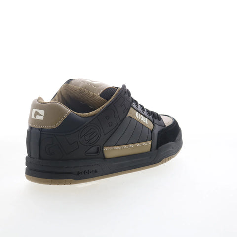 Globe Tilt GBTILT Mens Black Leather Lace Up Skate Inspired Sneakers Shoes