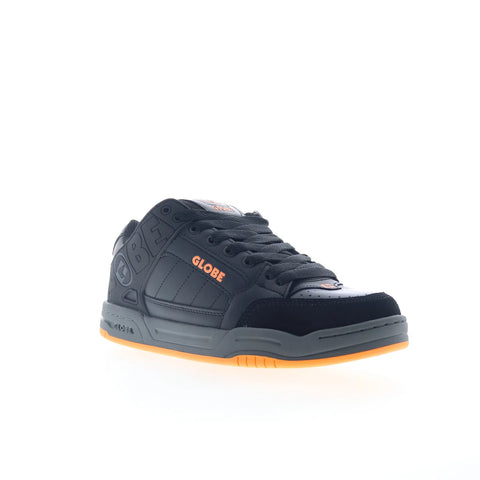Globe Tilt GBTILT Mens Black Leather Lace Up Skate Inspired Sneakers Shoes