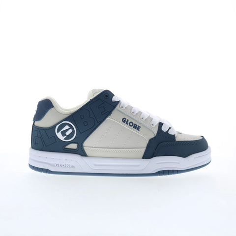 Globe Tilt GBTILT Mens Blue Leather Lace Up Skate Inspired Sneakers Shoes