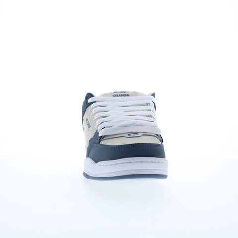 Globe Tilt GBTILT Mens Blue Leather Lace Up Skate Inspired Sneakers Shoes
