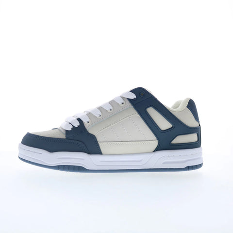 Globe Tilt GBTILT Mens Blue Leather Lace Up Skate Inspired Sneakers Shoes
