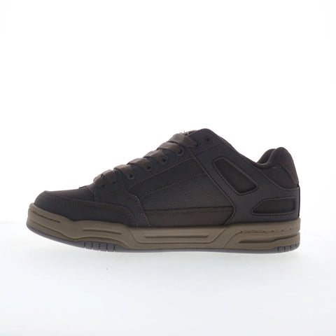 Globe Tilt GBTILT Mens Brown Leather Lace Up Skate Inspired Sneakers Shoes