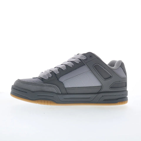Globe Tilt GBTILT Mens Gray Leather Lace Up Skate Inspired Sneakers Shoes