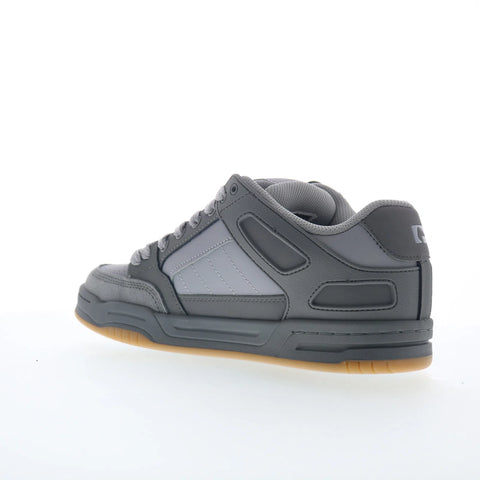 Globe Tilt GBTILT Mens Gray Leather Lace Up Skate Inspired Sneakers Shoes
