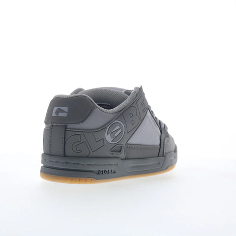 Globe Tilt GBTILT Mens Gray Leather Lace Up Skate Inspired Sneakers Shoes