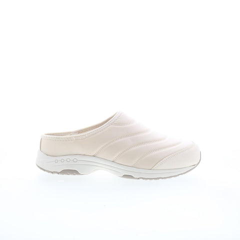 Easy Spirit Tisha 8 Martha Stewart Womens Beige Wide Clog Flats Shoes