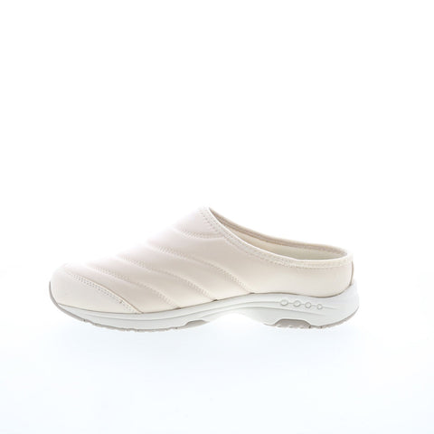 Easy Spirit Tisha 8 Martha Stewart Womens Beige Wide Clog Flats Shoes