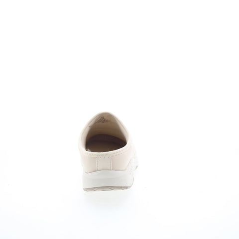 Easy Spirit Tisha 8 Martha Stewart Womens Beige Wide Clog Flats Shoes