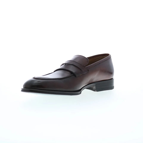 Pastori by Di Bianco Titus Deco Mens Brown Loafers & Slip Ons Penny Shoes