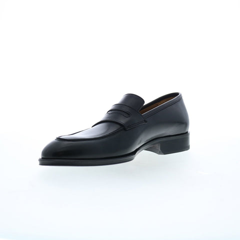 Pastori by Di Bianco Titus Nappa Mens Black Loafers & Slip Ons Penny Shoes