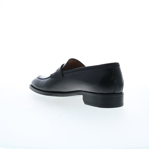 Pastori by Di Bianco Titus Nappa Mens Black Loafers & Slip Ons Penny Shoes