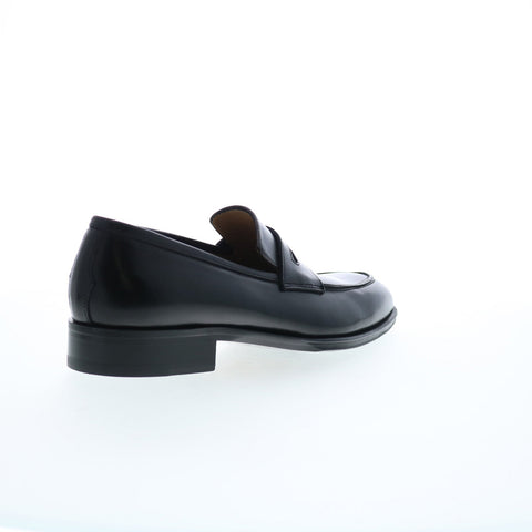 Pastori by Di Bianco Titus Nappa Mens Black Loafers & Slip Ons Penny Shoes